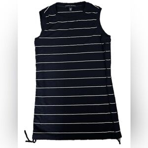 Banana Republic Navy and White Striped Top